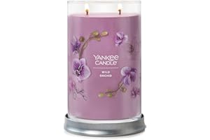 Yankee Candle Wild Orchid Scented, Signature 20oz Large Tumbler 2-Wick Candle, Over 60 Hours of Burn Time
