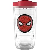Tervis Marvel Spider-Man Spidey Made in USA Double Walled Insulated Tumbler Travel Cup Keeps Drinks Cold & Hot, 16oz, Classic