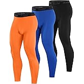 Runhit Men's Compression Running Leggings 3 Pack