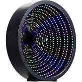Chi-buy Chibuy Infinity Mirrors Tunnel Lights LED Night Lights 3D Mirrors Wall Light Desktop Lamp Wedding Festival Party Decoration Light Sign Illusion Light Tunnel Mirror-Lights (Battery Powered)