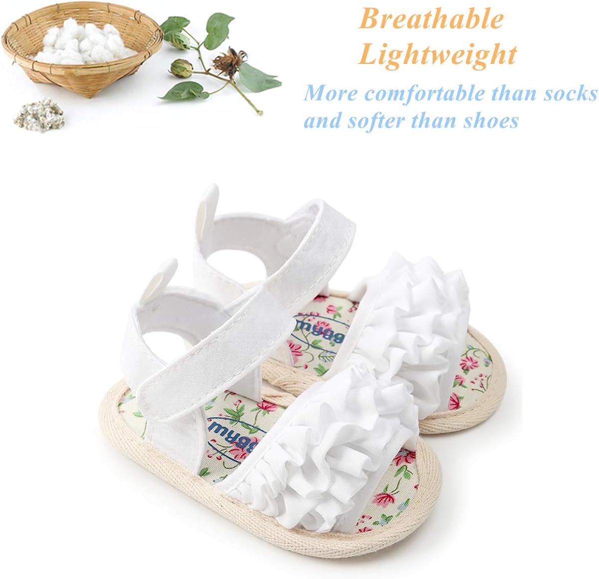  | Baby Boys Girls Sandals Soft Sole Summer Shoes Baby Flat Shoes Beach Shoes First Walkers | Sandals