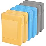 [6 Pack] Inateck 3.5 Inch Anti-Static Hard Disk Drive Protective Box / External Shockproof Storage Case for 3.5 Inch HDD - Gray/Blue/Yellow (HPEx6)