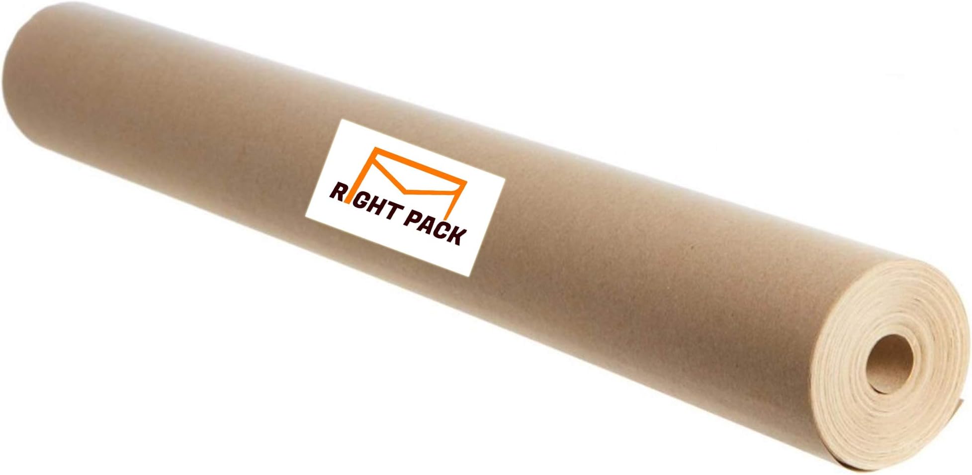 Strong Brown Kraft Heavy Duty Imitation Parcel Wrapping Packaging Paper 90gsm Roll 100% Recyclable 600mm x 10m โ 10 Meters Right Pack