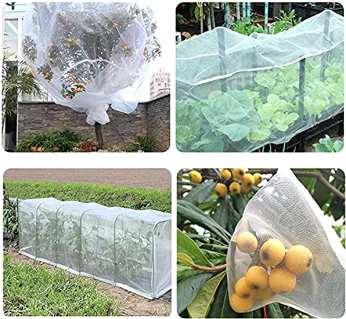 OAHAO Insect Netting Mesh – Fine Garden Netting for Vegetables, Fruits, Flowers & Crops, Butterfly & Bird Protection, Greenhouse Row Covers & Raised Bed Barrier (3x4m)