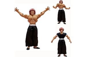 QAHEART Hanma Yujiro Action Figure 18CM Anime Figure Yujiro Statue Model, Joints Movable Cartoon Manga Figure Handmade Collec