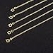 Mudder 5 Pieces Necklace Extenders Bracelet Extender Chain Set for Necklace Bracelet DIY Jewelry Making (Gold)