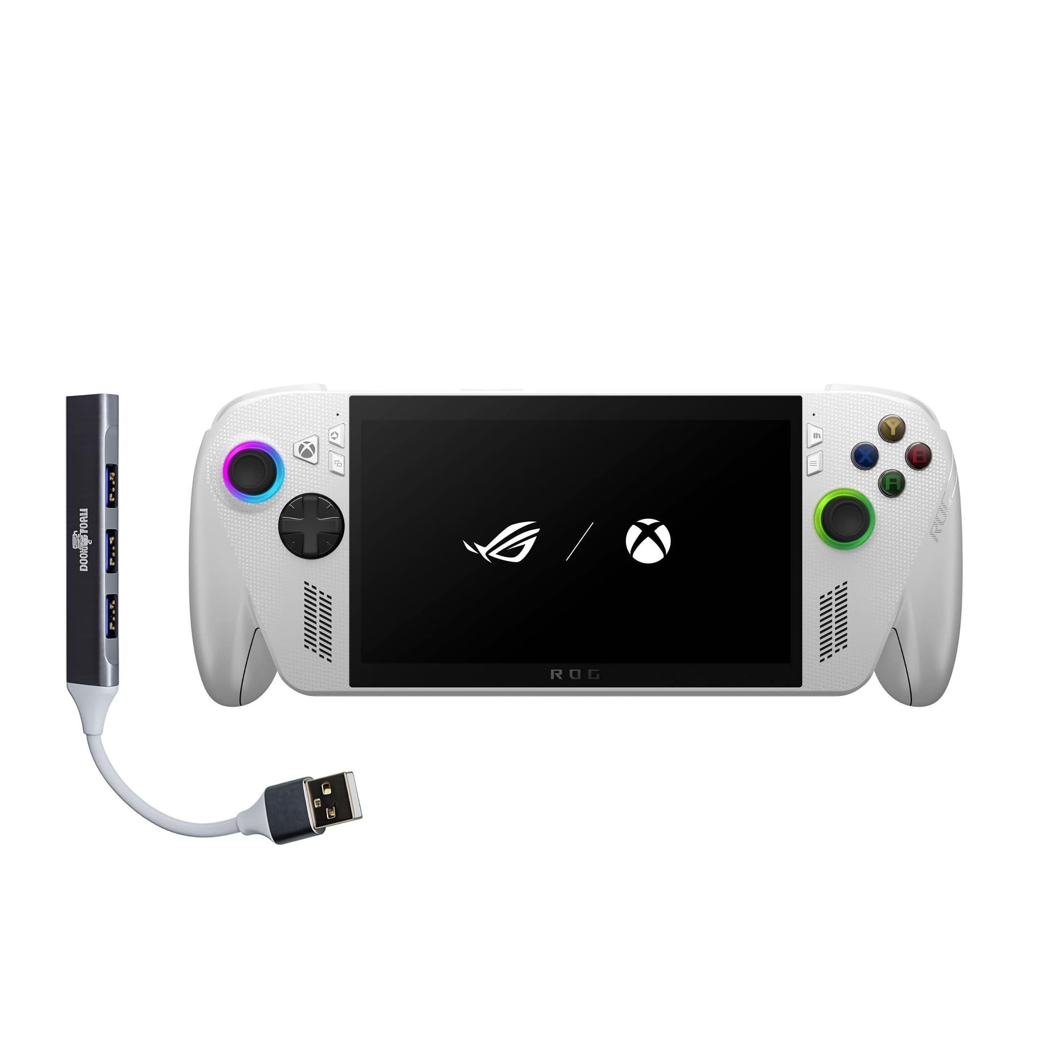 Pantalla táctil IPS ASUS ROG Xbox Ally Gaming de 7 y 120 Hz (AMD Ryzen Z2 A, 16 GB LPDDR5X, 1 TB SSD, gráficos AMD RDNA 2, huella digital, WiFi 6E, Bluetooth 5.4, Win 11 Home) / con concentrador DKZ