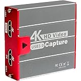 Mirabox USB3.0 4K HDMI Video Capture Card, 1080P 60FPS HD Game Capture Device Cam Link with HDMI Passthrough Work with DSLR X