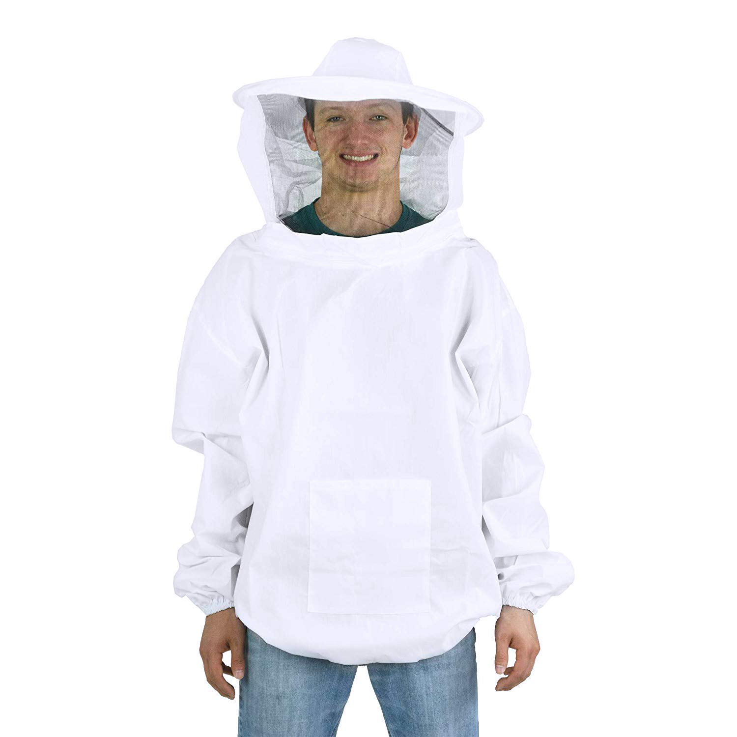 Qchomee Beekeeping Suit Veil Hood Hat Jacket Coat Ventilated Bee Keeper Protective Clothes Suit Bee Keeping Costume Equipment tools