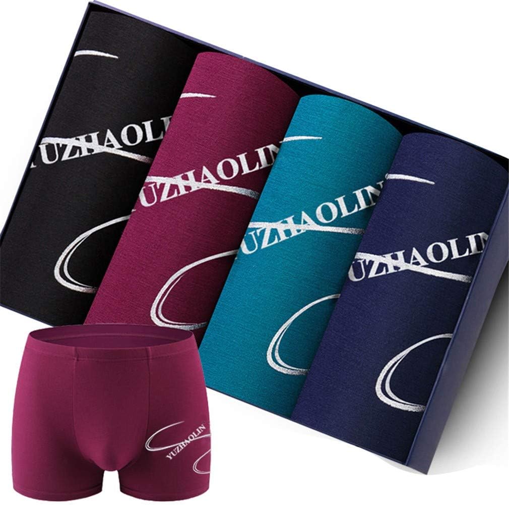YUCH Men'S Bamboo Fibre Boxer Shorts Trunks Underwear