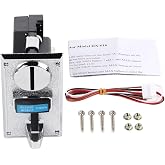 Joyzan Coin Acceptor, CPU 6 Type Multi Coins Mech Selector Roll Down | Electronic Sorter Validator Arcade Video Games Toy Vending Washing Slot Machine Mechanism Part Supports Output Indoor