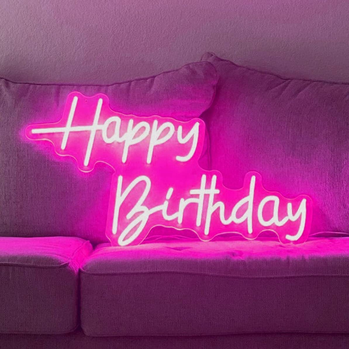 Photo 1 of Ulalaza LED Neon Sign Night Light for Wall Party Décor Bedroom Room Bar Wedding Home Birthday Art Decoration Christmas with USB Chain Light modulator 5v 16.5''*9.1''