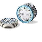 Jonathan Adler Sorrento Coasters, One Size, Blue