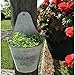 Metal Wall Pocket Planter - Galvanized Rustic Half Round - Vintage Farmhouse Style