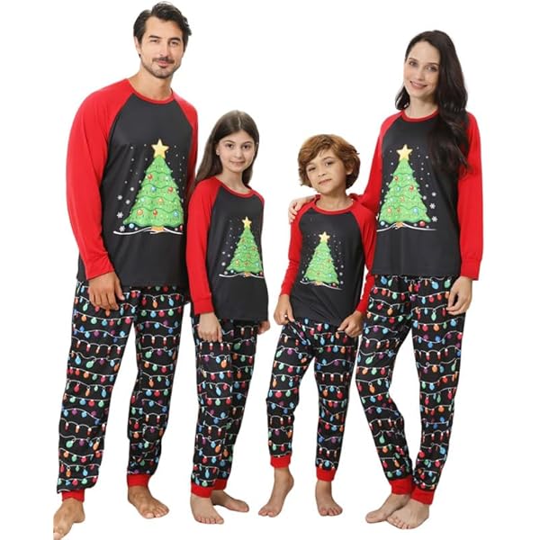 Family Christmas Pajamas Set Matching Family Pajama Sets Christmas