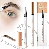 2 Pcs Microblading Eyebrow Pen, 2026 Upgraded 3D Waterproof 4-Tip Eyebrow Pencil, Natural Makeup Long-Lasting Fine Stroke Magic Eyebrow Pencil for Women Stay on All Day