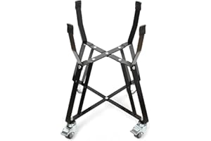 VANKEY Rolling Cart for Kamado Joe Classic Accessories,Kamado Joe Parts Rolling Nest with Heavy Duty Locking Caster Wheels Powder Coated Steel Rolling Outdoor Cart for Kamado Joe Classic Grill Stand