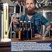 Alcohol Hydrometer Glass Test Jar: Measuring Cylinder Beaker Lab Tube for Home Brew Supplies. Triple Scale Tester Proofing Meter Equipment. Beer/Wine Making/Spirits/Whisky/Moonshine/High Proof Spirit
