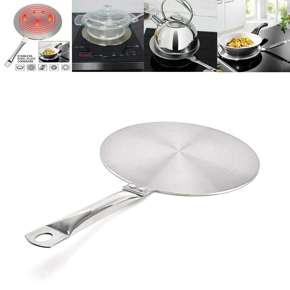EMGOD Induction Hob Heat Diffuser,Steel Induction Diffuser Plate,Induction Hob Cooking Converter Dis