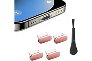 USB C Dust Plug, 4 Pack Type C Anti Dust Plug Cover Charging Port Protector, Compatible with iPhone 17 16 15 Pro Max Plus Sam
