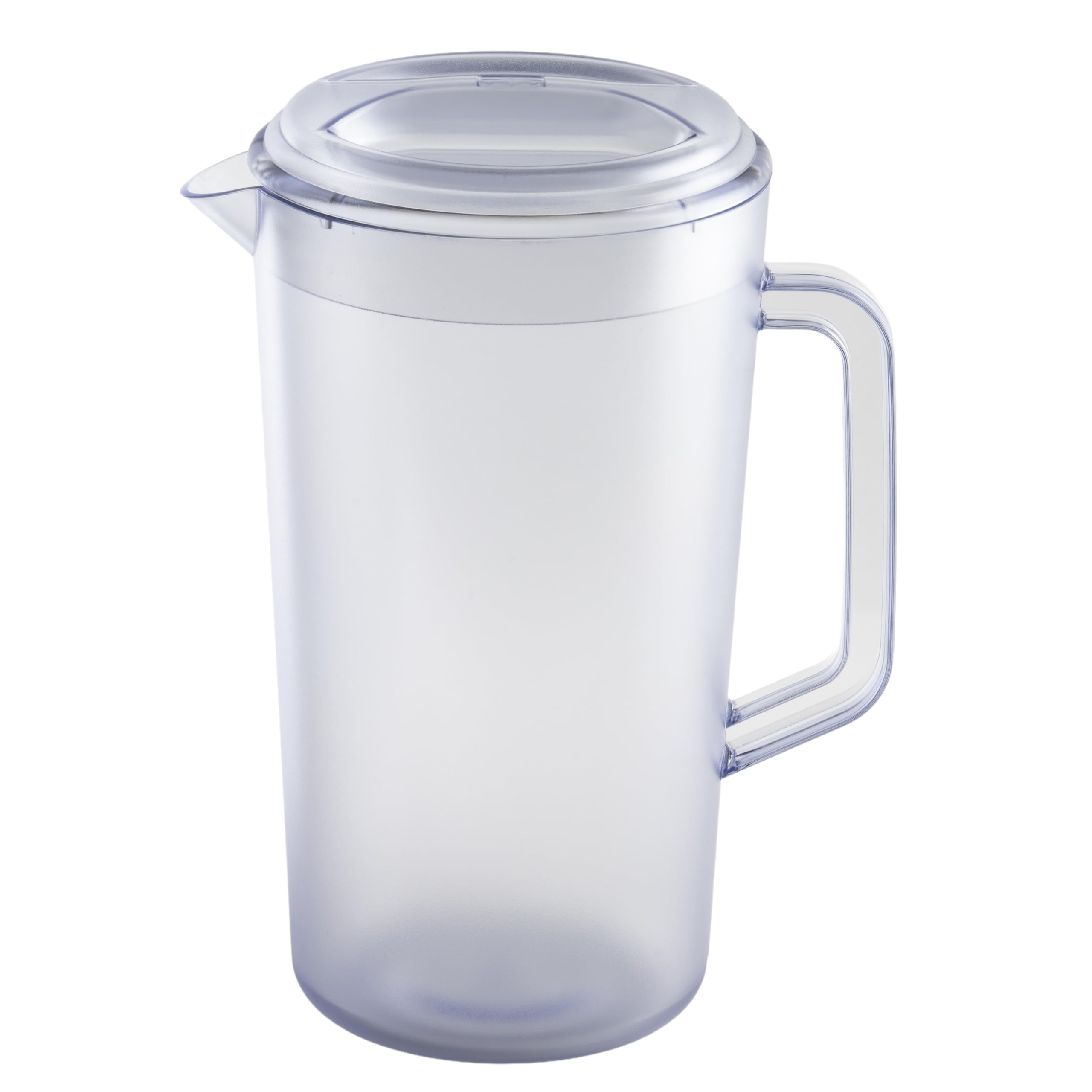 G.E.T. Heavy-Duty 1 Gallon Plastic Pitcher with Lid, Clear, BPA Free