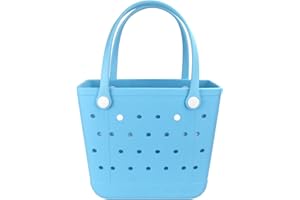 Addoklm Medium Size Lightweight Rubber Beach Bag BABY Small Waterproof Washable Tote