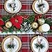 26 Pcs Assorted Artificial Winter Christmas Table Decorations Set Table Scatter Vase Bowl Fillers Golden Glitter Apples Pears Mini Pine Cones Poinsettia Flower Heads Snowflakes Red Berry Picks
