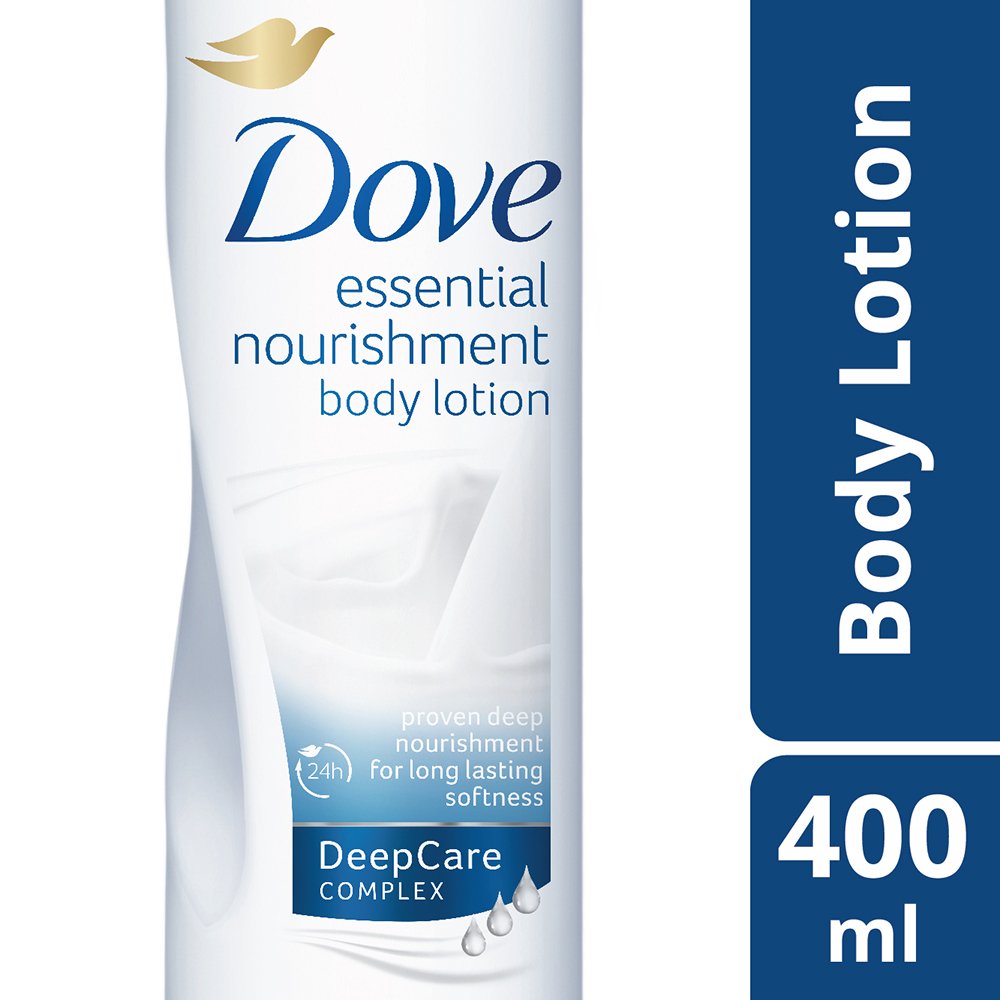 Dove Essential Nourishment Body Lotion, 400 ml At Rs.185/ Only. [MRP