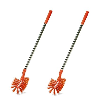 Vimal Steelo (Maxclean - Long Handle) Toilet Cleaning Brush Combo Set of 2
