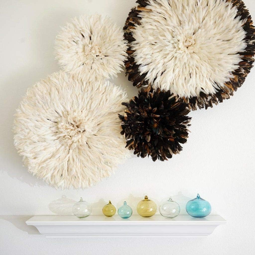 Small Authentic White Homemade JuJu Hat