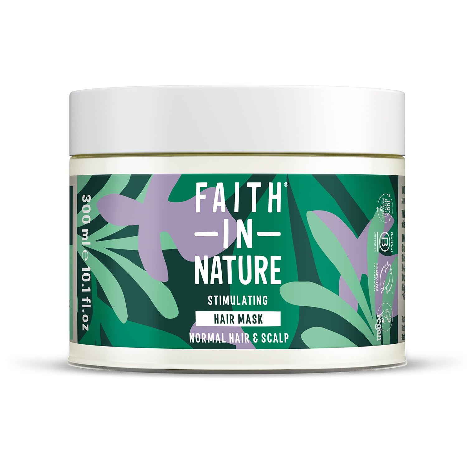 Faith In Nature Rosemary Hair Mask, Stimulating Deep Treatment for Normal Hair & Scalp, Vegan & Cruelty Free, No SLS, Silicones or Parabens, 300ml