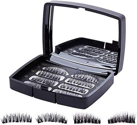 Amazon Co Jp デマ クト De Markt つけまつげ 磁気つけまつげ 接着剤不要 簡単に装着 保存のケース付き 再利用可能 3d 極薄 磁気まつげ 人気 便利 8個 ホーム キッチン