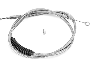 Mofun 72 11/16" Motorcycle Clutch Cable Stainless Steel Compatible with Harley Road King Electra Road Street Glide 2007, Fit Dyna Fat Bob Street Bob Super Glide