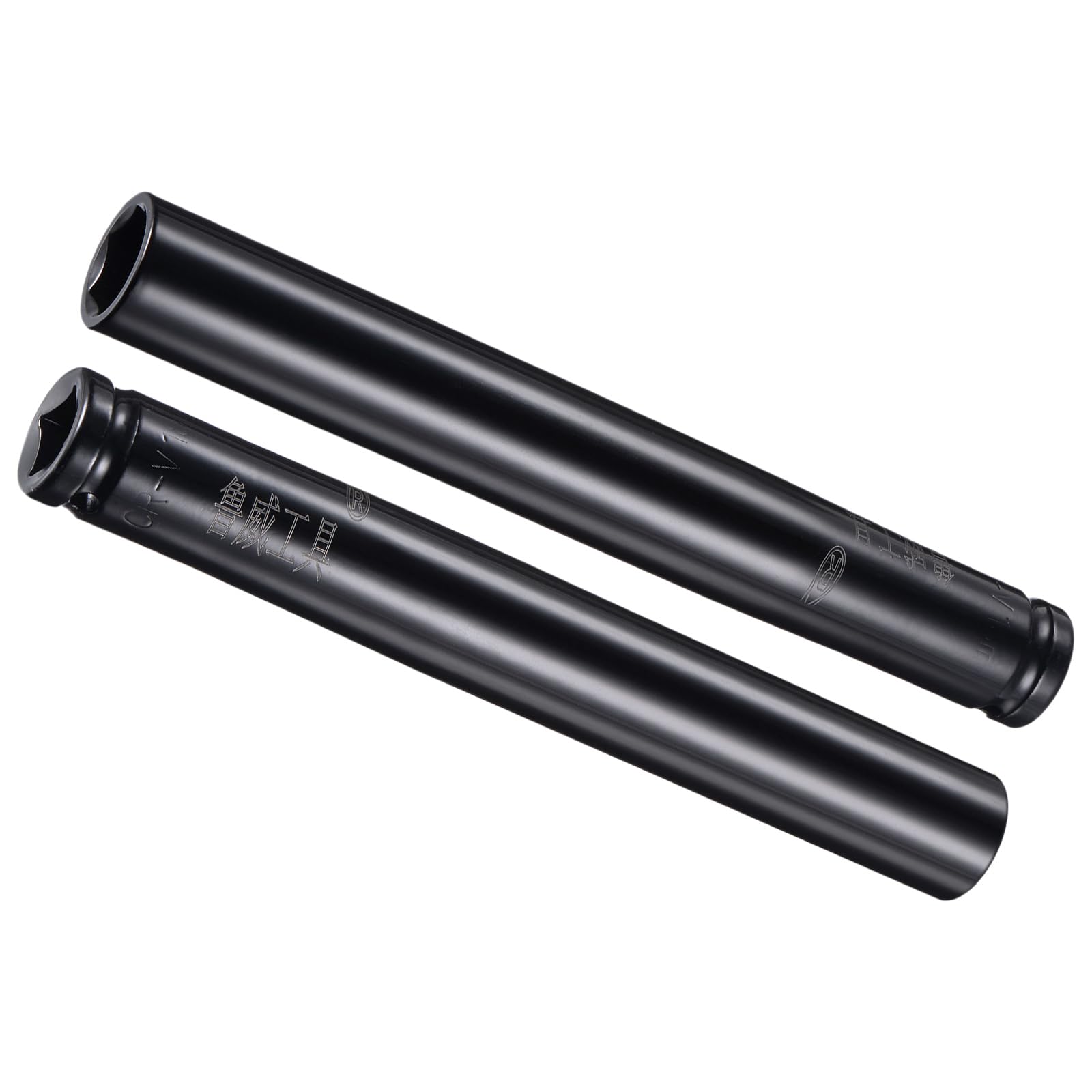 CoCud Deep Impact Socket, 1/2" Drive 18mm Socket, CR-V Steel Rounded Corner Design 6-Point Deep Impact Socket - (Applications: for Screw Installation), 2-Pieces