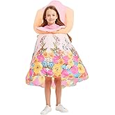 GOOSH Inflatable Headless Costume for Kids Halloween Dresses Costume Girls 48IN Funny Blow up Costume for Halloween Party Cosplay, Pink, 80516-48