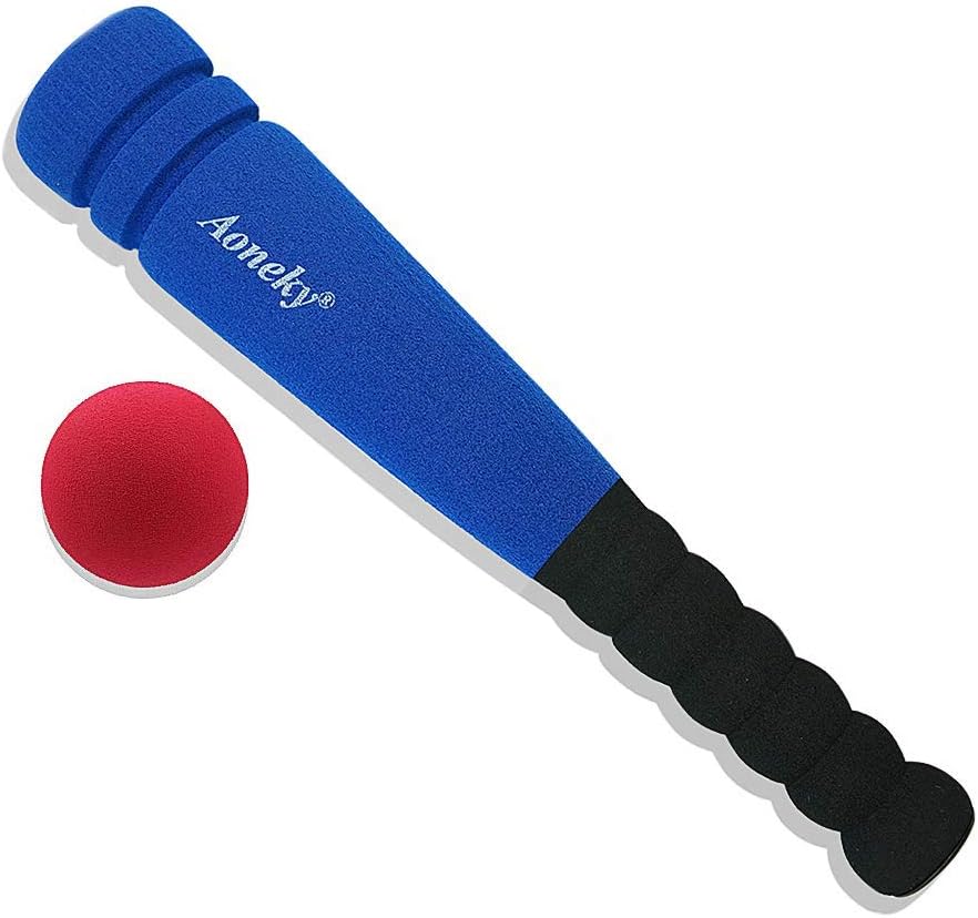 Aoneky Mini Foam Baseball Bat Set Safe Soft Tball Kits with Foam