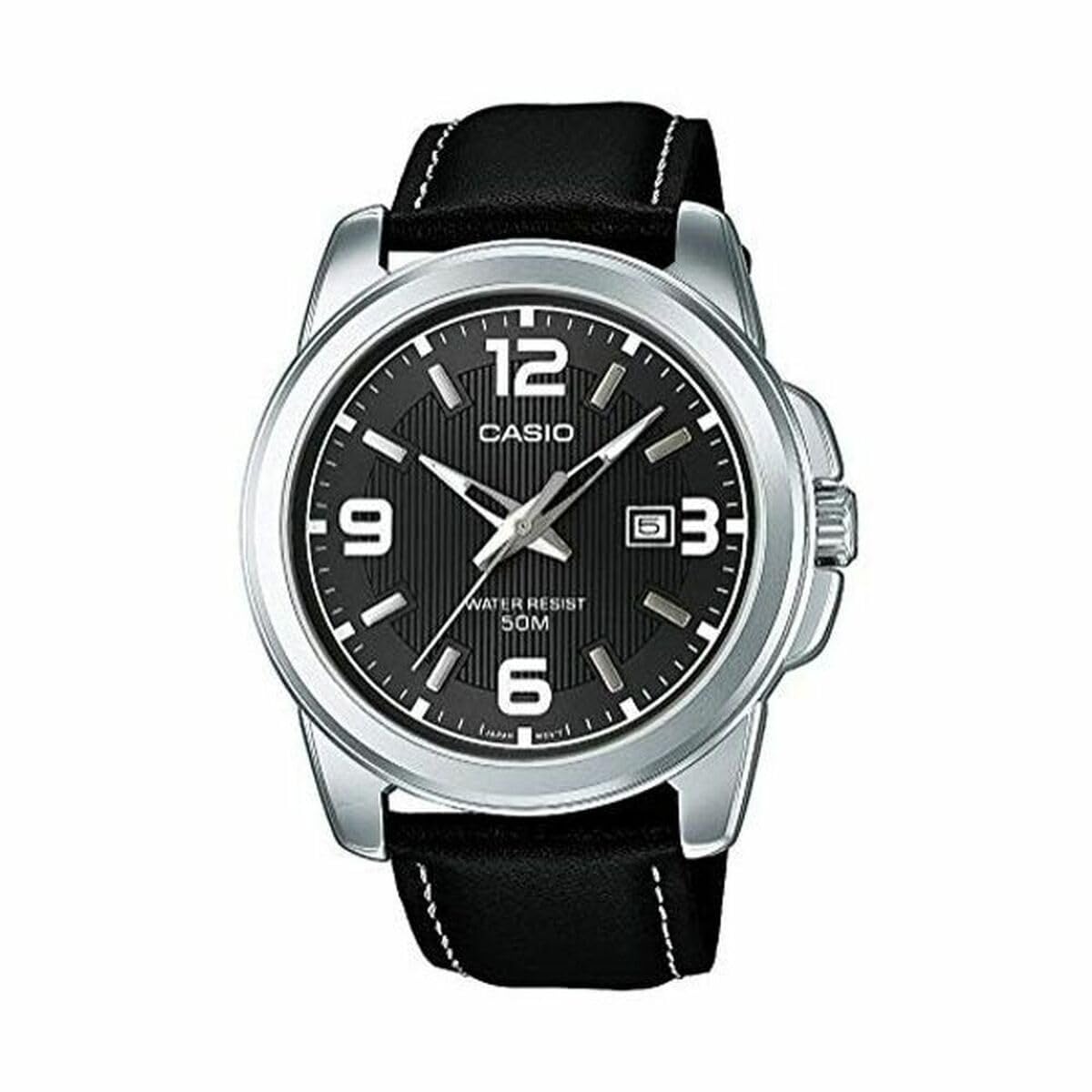 Casio Men's Analogue Quartz Watch with Leather Strap MTP-1314PL-8A