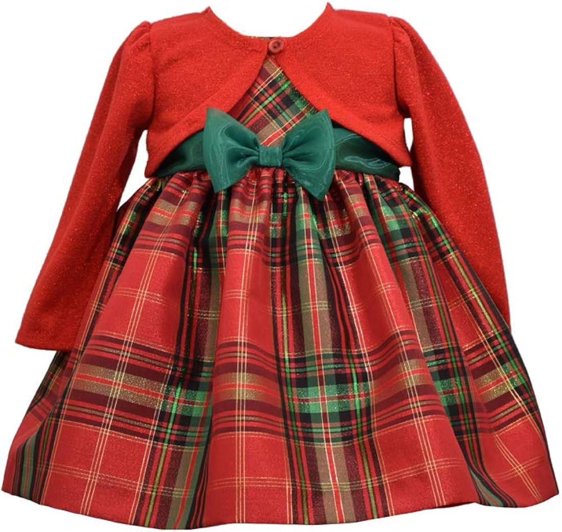 bonnie jean plaid christmas dress