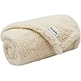 furrybaby Premium Soft Dog Blanket for Small Dogs Puppy Cat Washable Sherpa Fleece 24x32 Inches Pet Throw for Bed Furniture Couch Sofa Protection(Small, Beige Blanket)