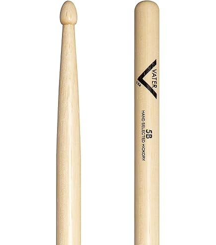 ベーター VATER ドラムスティック 12本 パワー5A VHP5AW Amazon.com: Vater Power 5A Wood Tip Hickory Drum Sticks, Pair