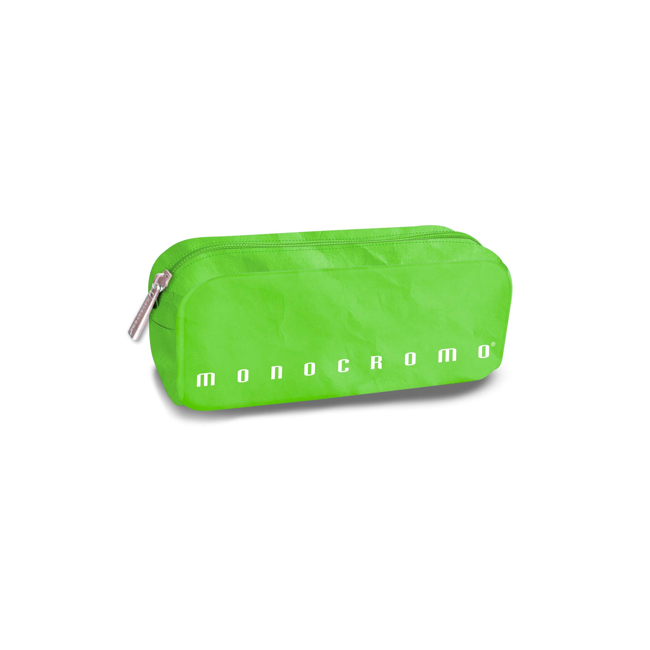 Monochrome Paper Effect Pencil Case Green