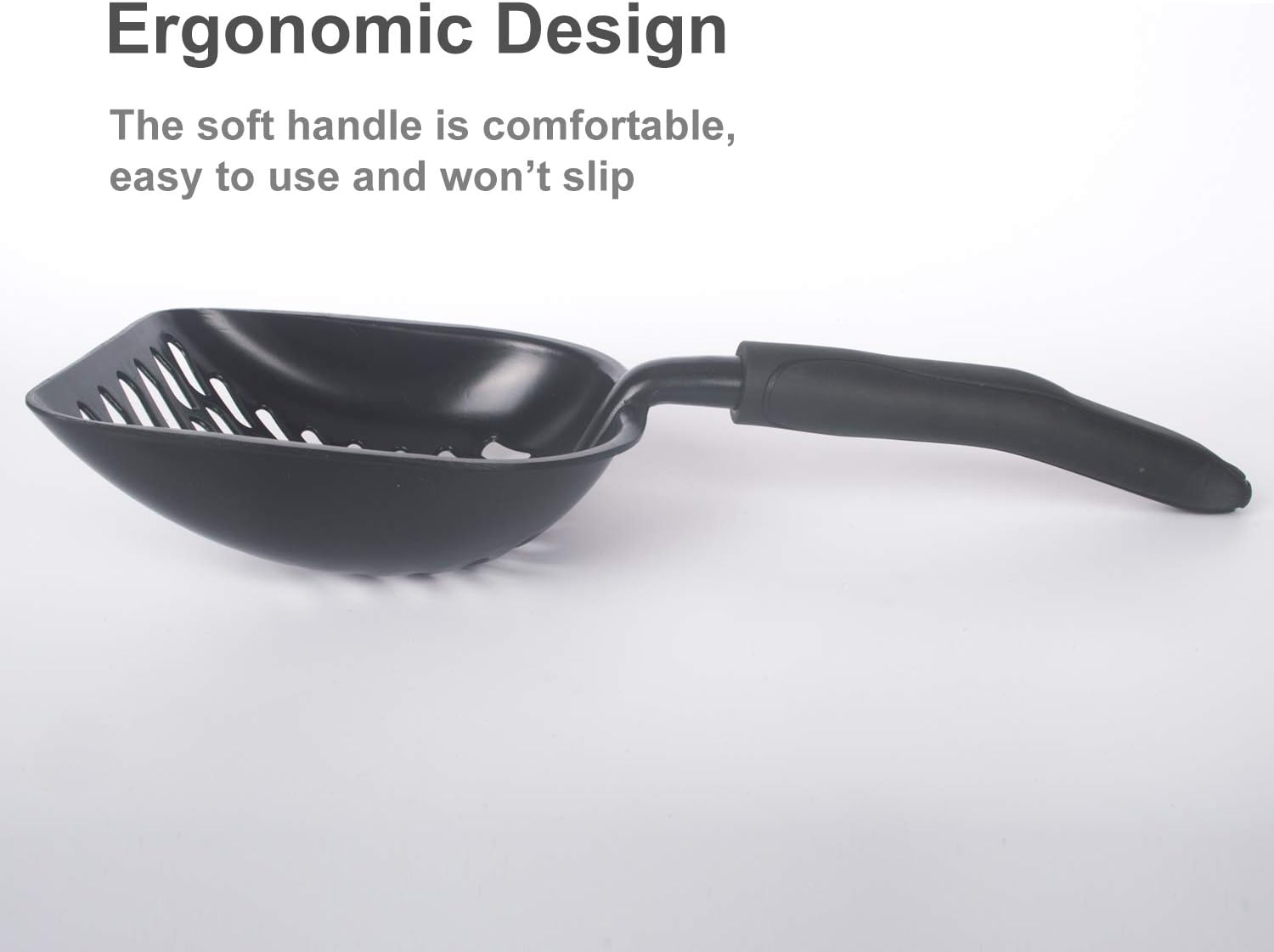VehiGo Metal Cat Litter Scoop with a Deep Shovel Design - Image 4