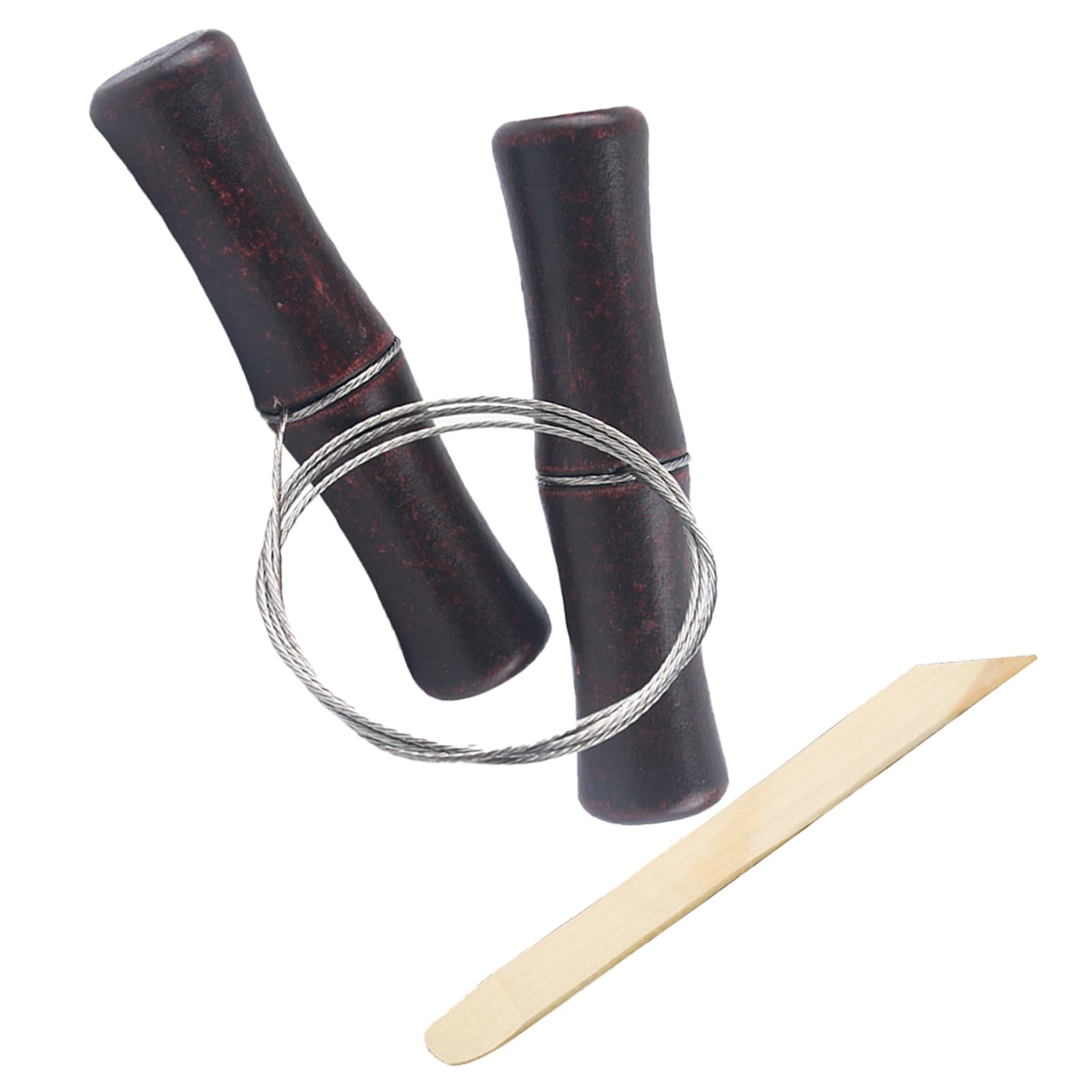 SSKHE Cheese Wire Cutter, Convenience Cutting for Clay, Premium Wooden Handle Cheese Wire