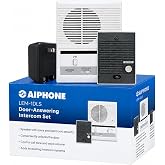 Aiphone LEM-1DLS Access Sentry Intercom Set, 1 Door, 1 Master | Box Set Includes LE-D, LEM-1DL, and 1 PT-1210N, Push-to-Talk simplex Communication, N/O Door Release Contact