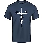 Jesus Cross Script T-Shirt