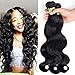 Golden Rule Virgin Brazilian Hair Body Wave 4 Bundles 6A Unprocessed Human Hair Extensions Remy Hair Weave Natural Color Mix Length (22