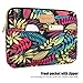 CoolBELL 12.9 Inch iPad Pro Sleeve Case Surface Pro 4 Cover with Colorful Leaves Pattern Fabric Sleeve Canvas Bag Exclusive for iPad Pro/Surface Pro 4/12 Inch New Mabook/Women/Men