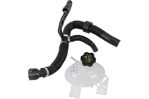 COOL STAR Engine Radiator Coolant Reservoir Expansion Tank and Coolant Outlet Hose Compatible with Jeep Renegade 2015-2021 Compass 2017-2022 2.4L Replaces 68380330AB 68380330AA 68249896AC 603841 603-841