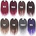 14inch 30strands/pack Synthetic Hair Extensions Crochet Braids 7Packs/lot Low Temperature Fiber Senegalese Twist 2X Crochet Braid Hair for Black Women (14inch,GRAY)