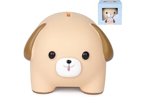NIGOWAYS Piggy Bank,Labrador Bank for Kids,Unbreakable Money Bank,Cute Small Dog Size Banks, Practical Gifts for Birthday,Chr